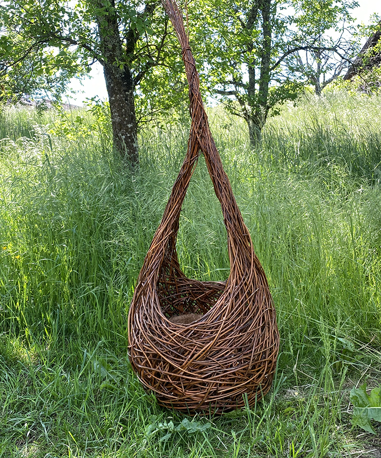 Pflanzkorb «Tropfen», Chaosgeflecht